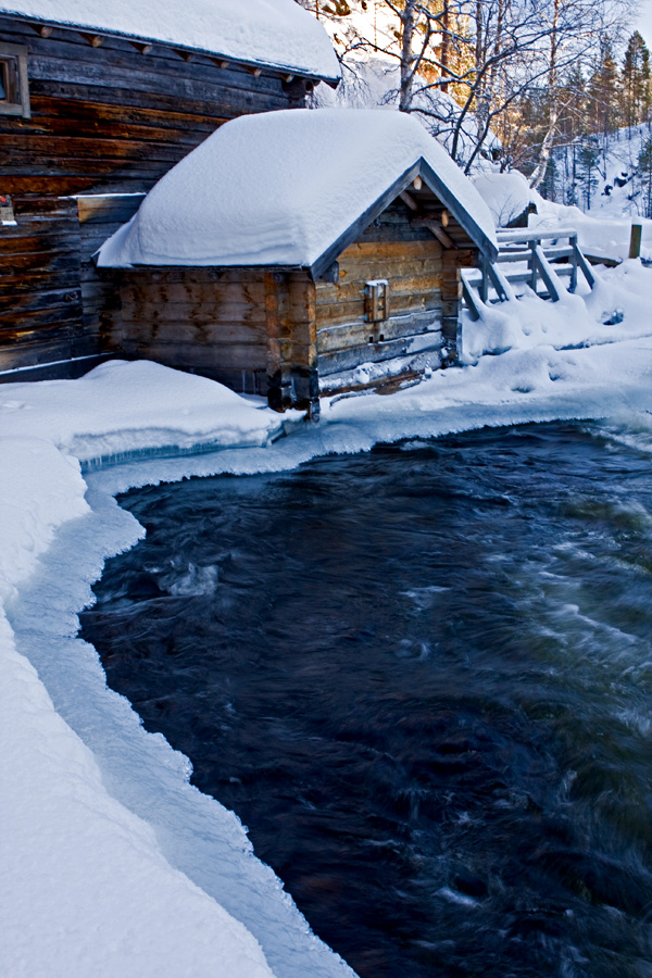 Myllykoski rapids in Kitkajoki river in Kuusamo