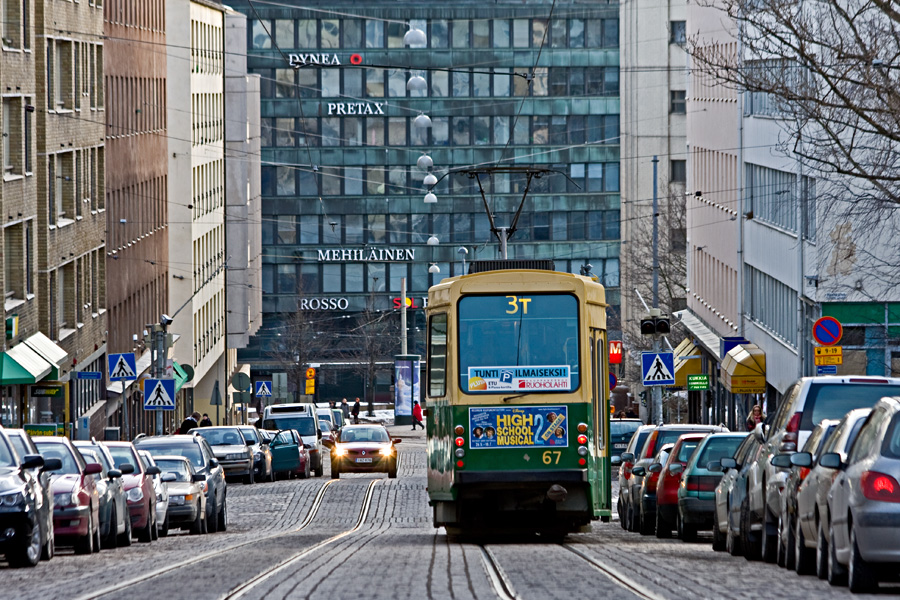 Porthaninkatu Kallion kirjastolta nhtyn