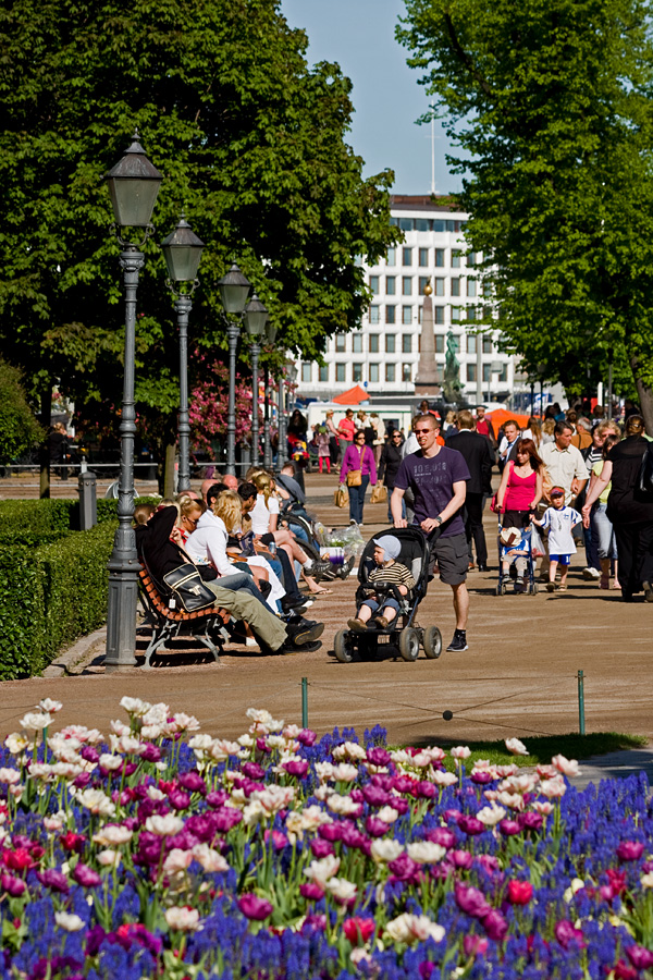 Esplanadi park at summer