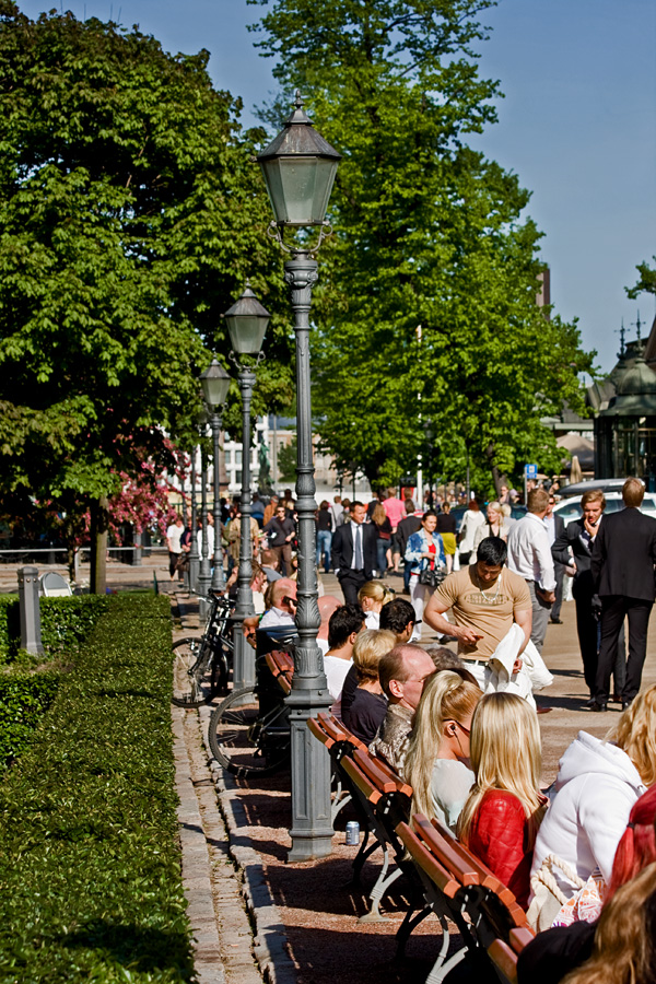 Esplanadi park at summer