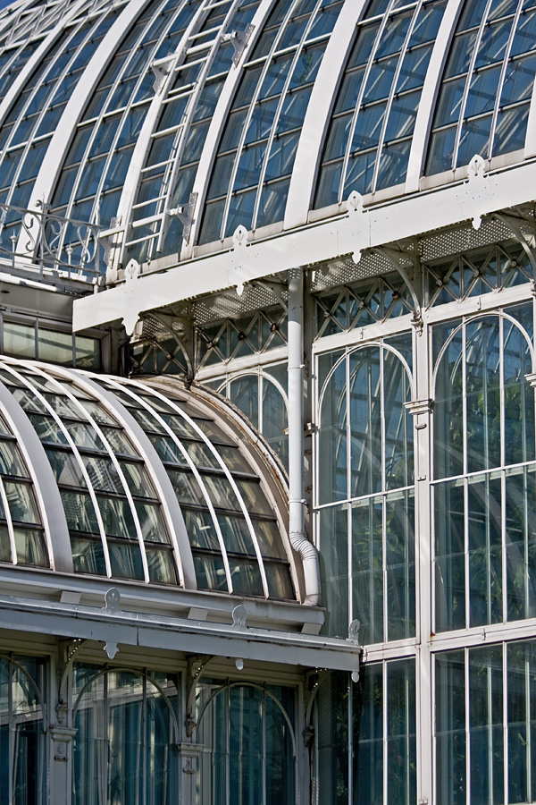 A greenhouse at the botanical garden