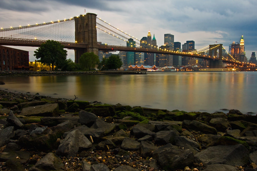 Brooklyn Bridge and downtown Manhattan