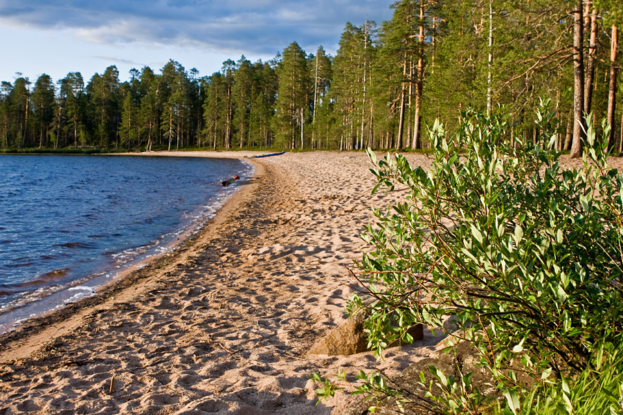 Venjnhiekka beach at Tiilikkajrvi national park