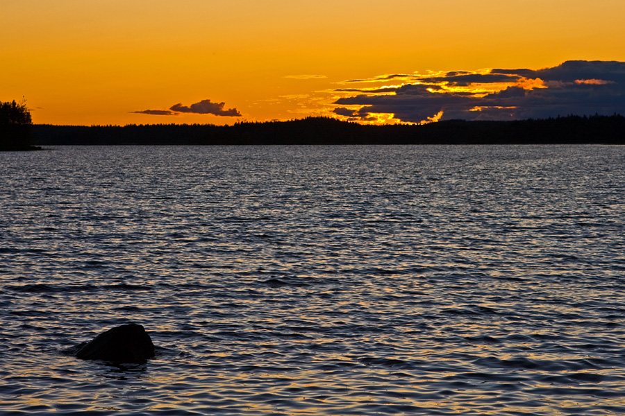 Auringonlasku Venjnhiekalla