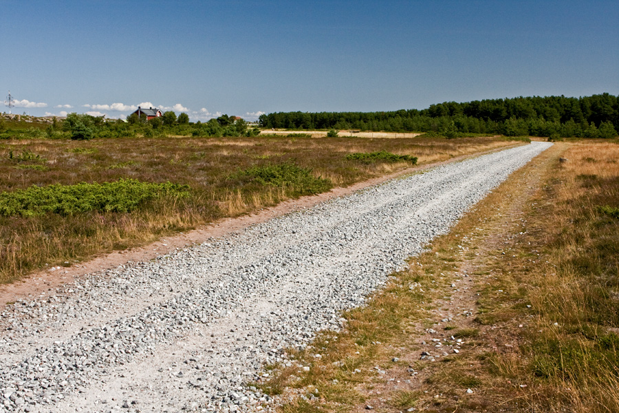 The only drivable road at Jurmo