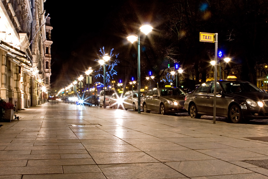 Taxis at Pohjoisesplanadi