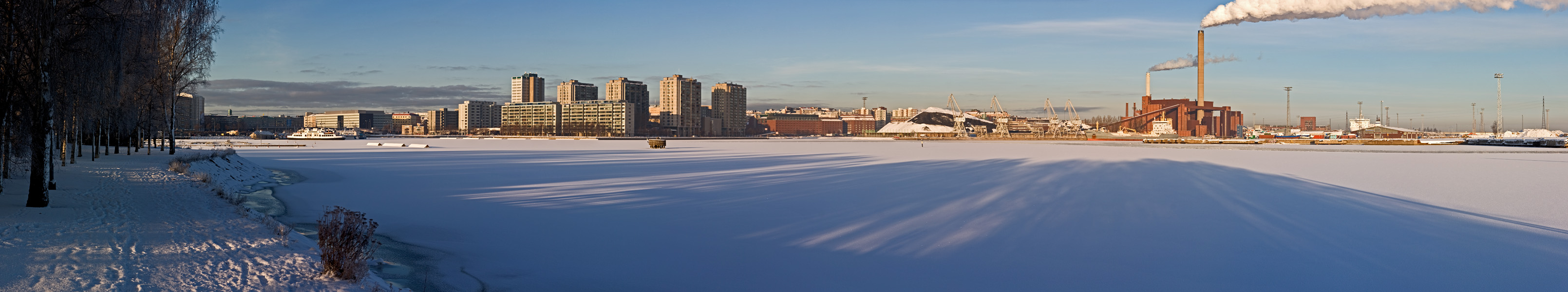 Merihaka and Sompasaari seen from Tervasaari