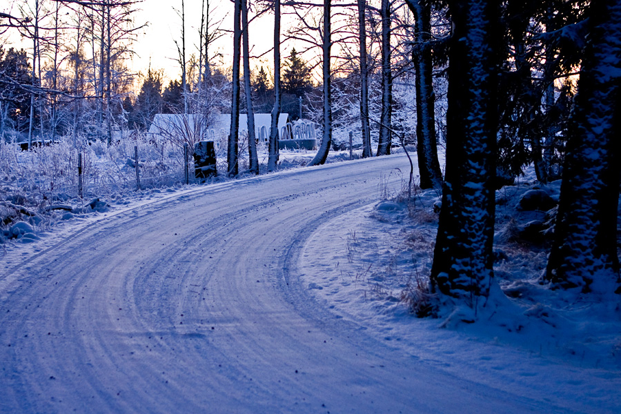 A winter road