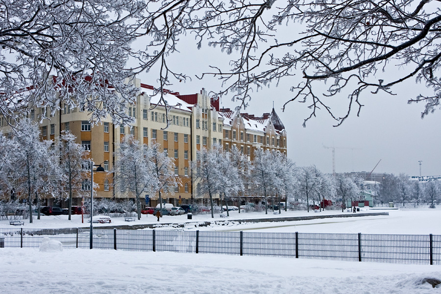 Siltasaarenranta in winter