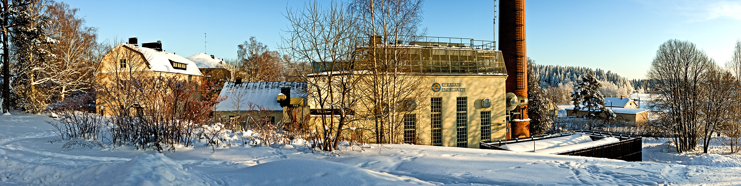 The former Nikkil mental hospital at winter