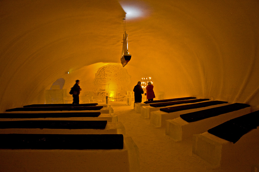 The chapel at the Kemi Snow Castle