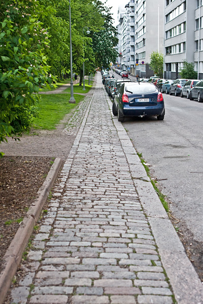 Sett pavement at Sepnkatu