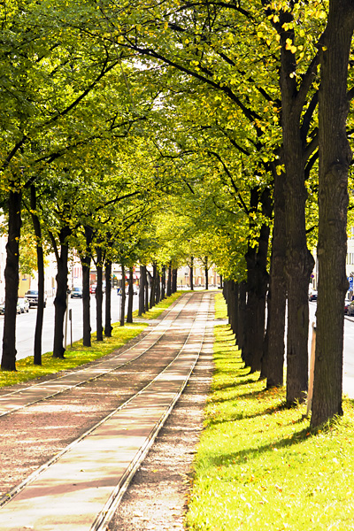 Tram tracks at Mkelnkatu