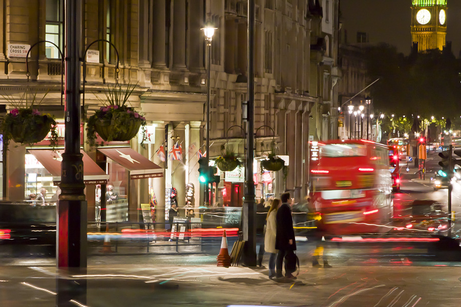 Traffic at Charing cross