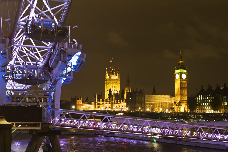 London Eye ja Westminsterin palatsi