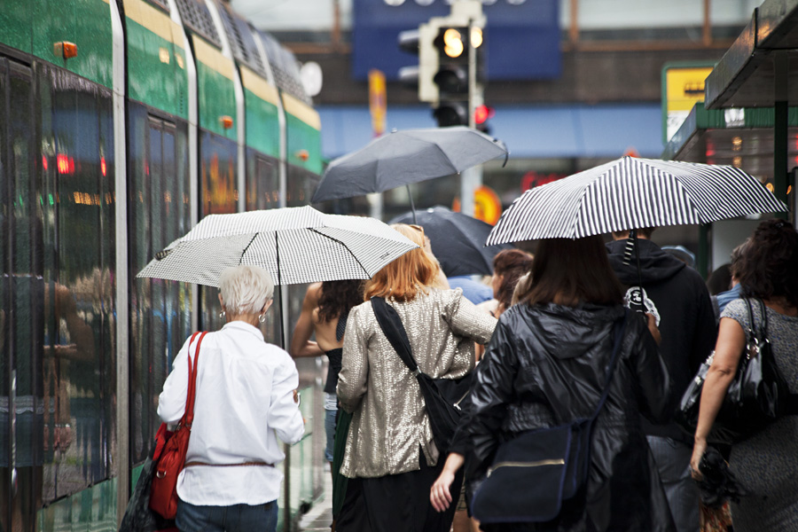 Covered from rain